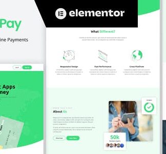 GumPay - Money Transfer & Online Payments Elementor Template Kit