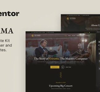 Gutama – Music Composer & Producer Elementor Template Kit