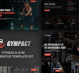 Gympact - Fitness & Gym Elementor Template Kit