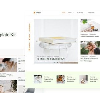 Habit - Modern Blog Elementor Template Kit