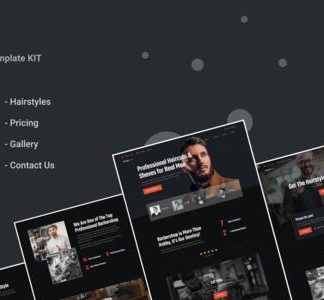 Hairbrosh - Barbershop & Hair Salon Elementor Template Kit
