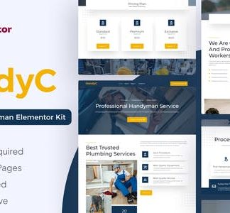HandyC - Plumber & Handyman Elementor Pro Template Kit
