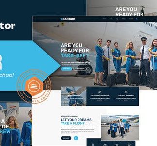 Hangar - Aviation & Flight School Elementor Template Kit