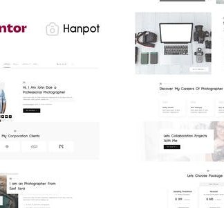 Hanpot - Personal Photographer & Portfolio Showcase Elementor Template Kit