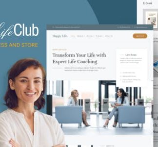 Happy Life Club - Business Tutor Elementor Template Kit