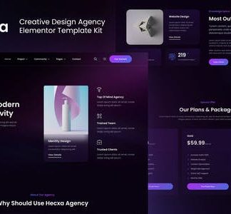 Hecxa – Creative Design Agency Elementor Template Kit