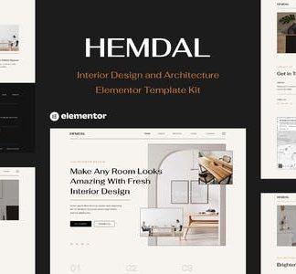 Hemdal - Interior Design & Architecture Elementor Template Kit