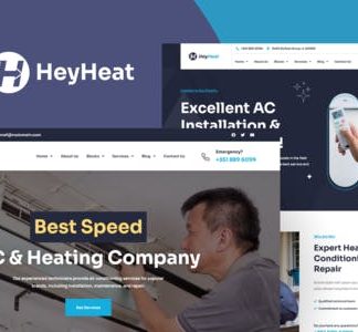 HeyHeat - Air Conditioning Services Elementor Template Kit