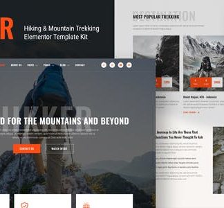 Hikker – Hiking & Mountain Trekking Elementor Template Kit