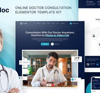 Holadoc – Online Doctor Consultation Elementor Template Kit