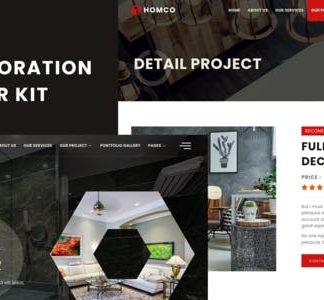 Homco - Home Interior Design Services Elementor Template Kit