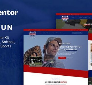 Homerun – Baseball Team & Sports Club Elementor Template Kit