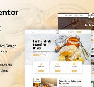 HoniFarm - Honey Bee Farm Elementor Template Kit