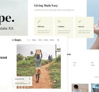 Hope - Non-Profit Elementor Template Kit