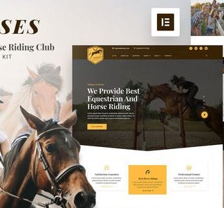 Horrses – Equestrian & Horse Riding Club Elementor Template Kit