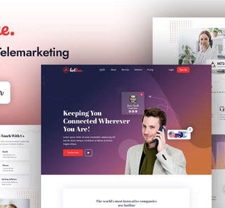 Hotline | Call Center &Telemarketing Elementor Template Kit