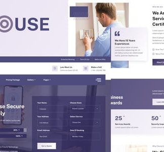 Housec - Smart Home Security Service Elementor Template Kit