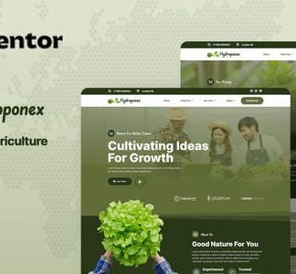 Hydroponex - Hydroponic & Agriculture Elementor Template Kit