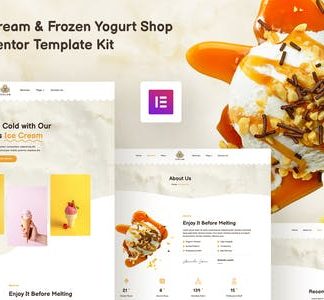 Icelab – Ice Cream & Frozen Yogurt Shop Elementor Template Kit