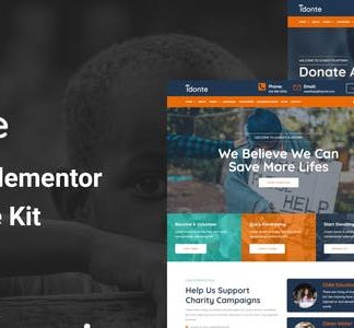 iDonte - Charity Non-Profit Elementor Template Kit