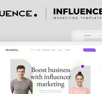 Influence - Influencer Marketing Agency Elementor Template Kit