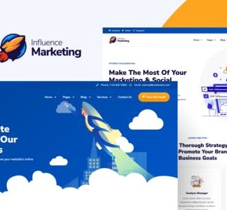 Influence Marketing - SEO & Digital Agency Elementor Template Kit