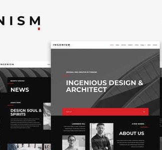 INGENISM - Architectural Design Agency Elementor Template Kit