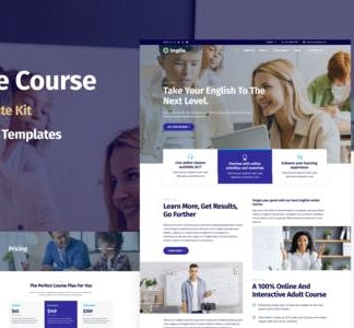 Inglis - Language Course WordPress Elementor Template Kit