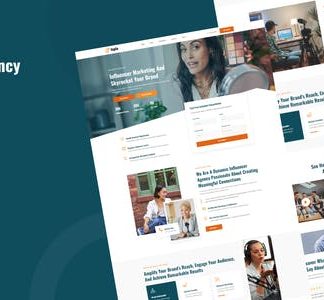Inplu - Influencer Agency & Marketing Elementor Template Kit