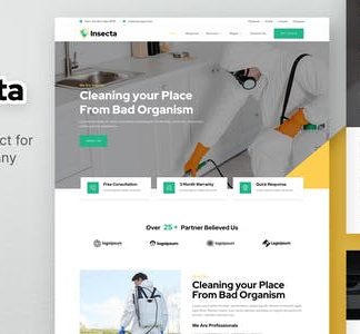 Insecta – Pest Control & Disinfection Elementor Template Kit