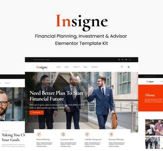 Insigne - Financial Business & Investment Elementor Template Kit