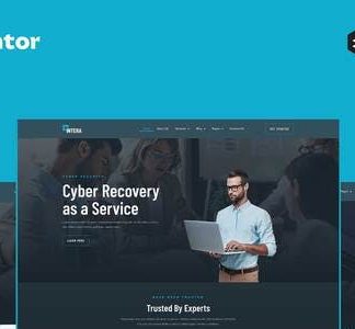 Intera - Cybersecurity Elementor Pro Full Site Template Kit