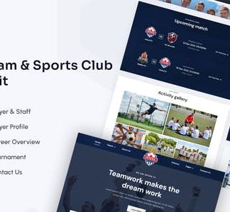 Intera | Football Team & Sports Club Elementor Template Kit