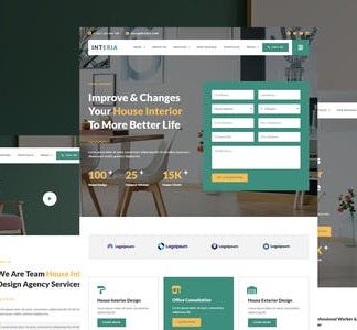 Interia - Interior Design Service Elementor Template Kit