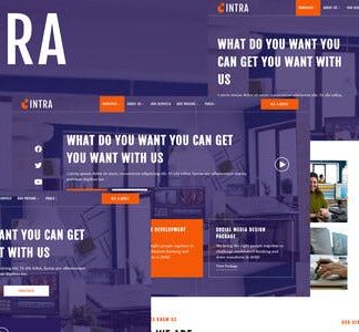 Intra - Modern Digital Agency Elementor Template Kit
