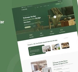 Intre - House Interior Design Service Elementor Template Kit