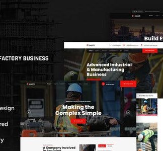 Inusti - Industrial & Factory Business Elementor Template Kit