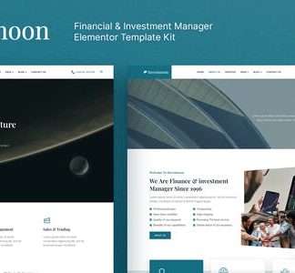 Investmoon – Finance & Investment Manager Elementor Template Kit