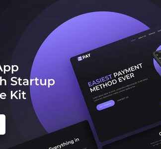 iZPAY - Mobile App & Fintech Startup Elementor Template Kit
