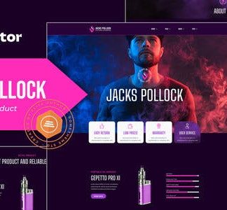 Jacks Pollock - Vape Elementor Template Kit