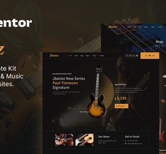 Jbanez – Guitar & Music Equipment Store Elementor Template Kit