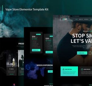 Jevape – Vape Store Elementor Template Kit
