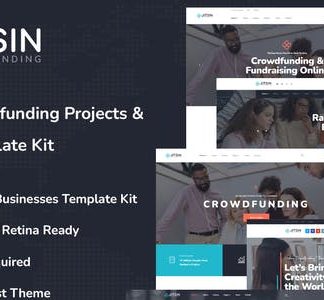 Jitsin - Crowdfunding Projects & Charity Template Kit