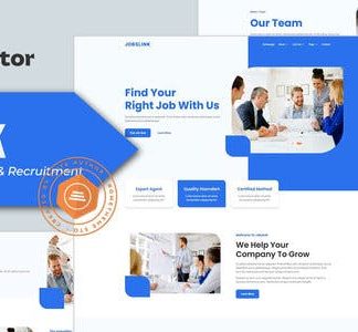 Jobslink – Human Resource & Recruitment Agency Elementor Template Kit