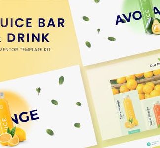 Juice Bar & Drink Elementor Template Kit