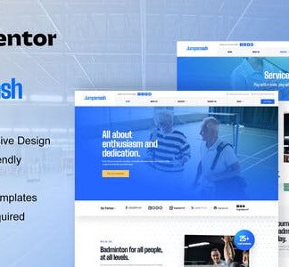 JumpSmash - Badminton Club & Sport Community Elementor Template Kit
