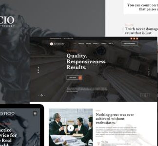 Justicio - Law Firm & Attorney Elementor Template Kit