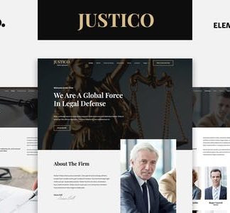 JUSTICO - Law Firm Elementor Template Kit