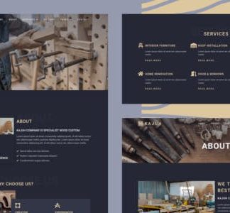 Kajuh - Carpenter Elementor Template kit