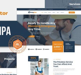 Kangpipa - Plumbing Services Elementor Template Kit